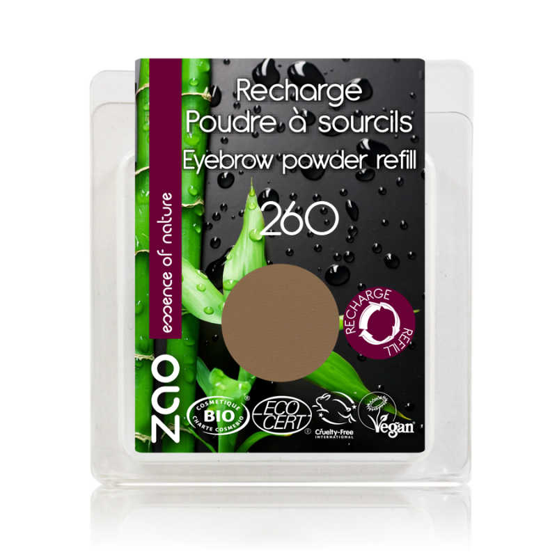 Recharge Poudre à sourcils bio vegan Blond 260