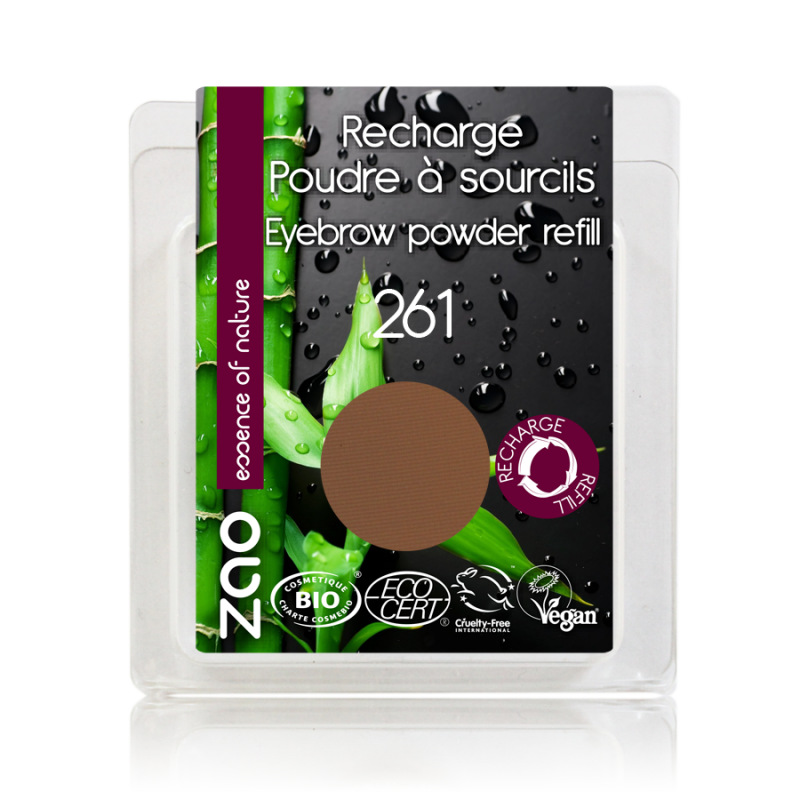 Recharge Poudre à sourcils bio vegan Blond cendré 261