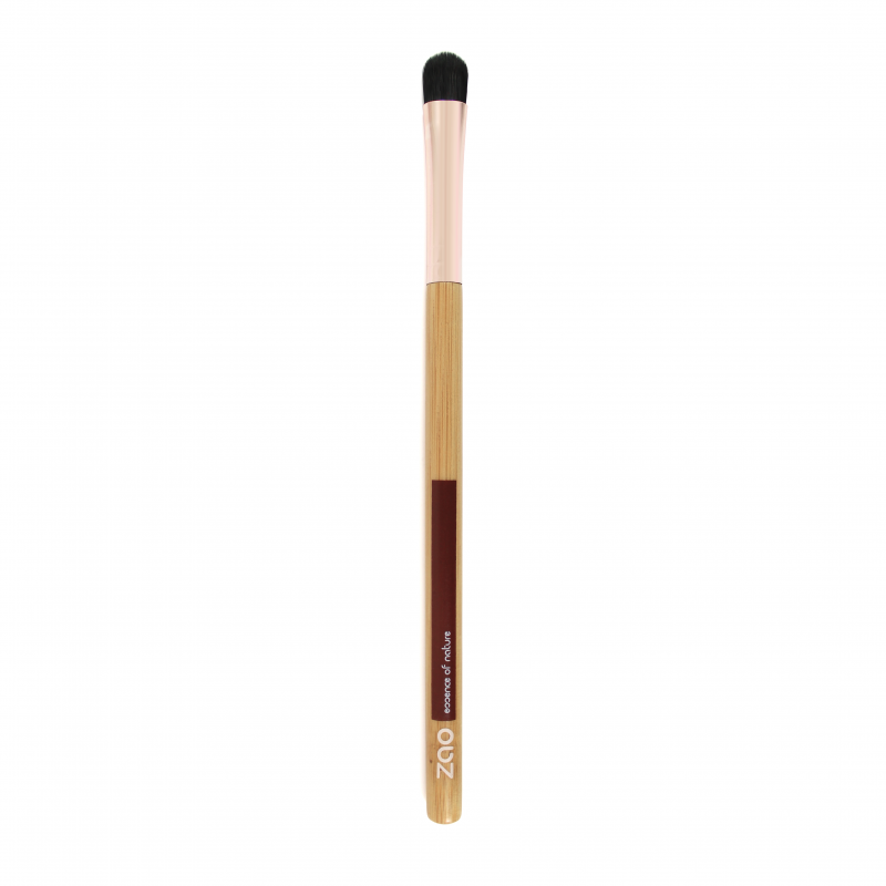 Pinceau maquillage – Langue de chat – fard à paupières – 704 – manche bambou – poils synthétiques – vegan – ZAO