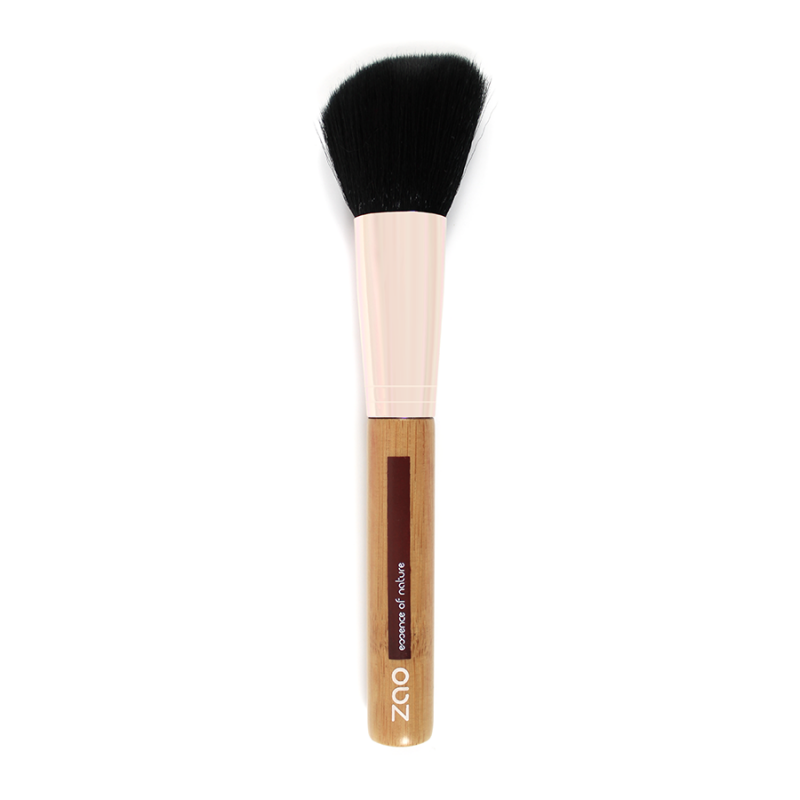Pinceau maquillage – Blush – fard à joues – 703 – manche bambou – poils synthétiques – vegan – ZAO