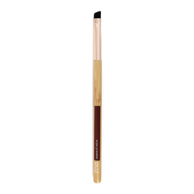 Pinceau maquillage – Biseauté – fard à paupières – 706 – manche bambou – poils synthétiques – vegan – ZAO