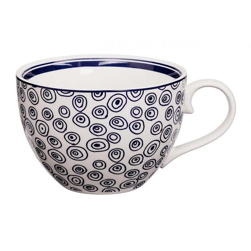 Le Bleu de Nîmes – Tasse à thé – avec anse – 310ml – porcelaine – TOKYO DESIGN STUDIO