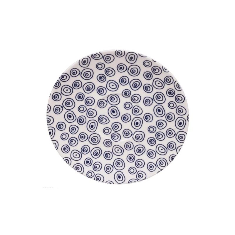Le Bleu de Nîmes – Sous-tasse cappuccino – 144mm – porcelaine – TOKYO DESIGN STUDIO
