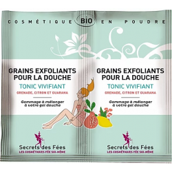 Grains exfoliants tonic vivifiant – 2 doses – bio, slow cosmétique – SECRETS DES FÉES