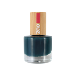 Vernis à ongles – 666 BLEU CANARD – 8ml – 8 free vegan – ZAO
