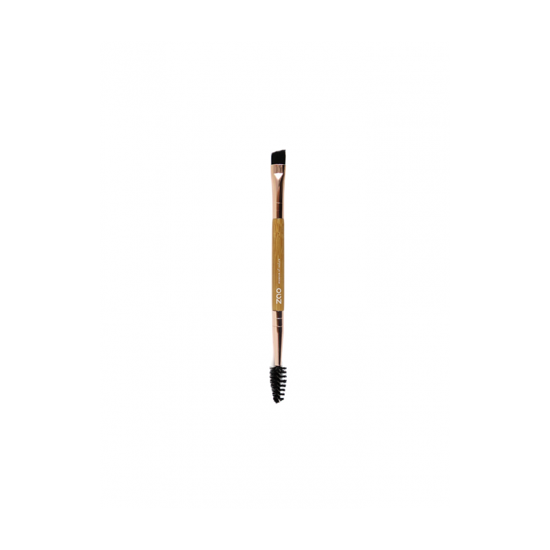 Pinceau maquillage – sourcils duo – 712 – manche bambou – poils synthétiques – vegan – ZAO Pinceau maquillage – sourcils duo – 712 – manche bambou – poils synthétiques – vegan – ZAO