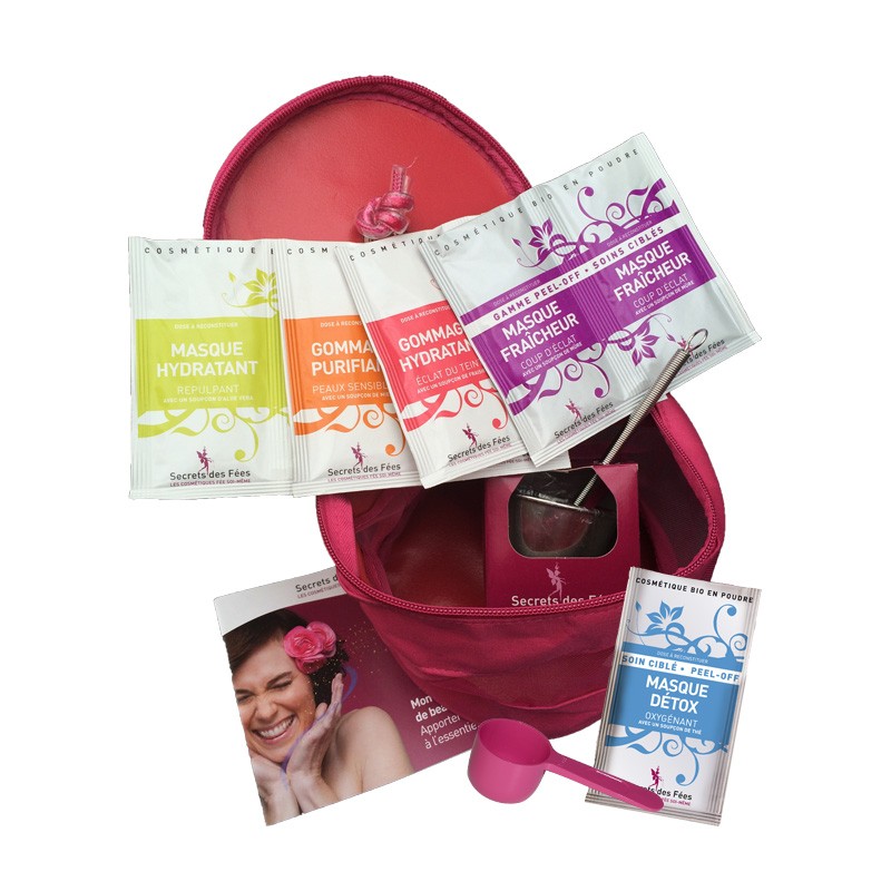 La trousse des fées visage : Gommage hydratant + purifiant + Masque hydratant + fraîcheur + bol + fouet – bio – SECRETS DES FÉES La trousse des fées visage : Gommage hydratant + purifiant + Masque hydratant + fraîcheur + bol + fouet – bio – SECRETS DES FÉES