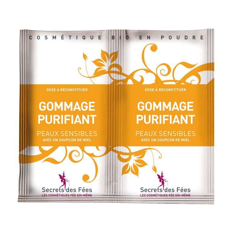 Gommage purifiant – peaux sensibles – miel – 2 doses – bio, slow cosmétique – SECRETS DES FÉES Gommage purifiant – peaux sensibles – miel – 2 doses – bio, slow cosmétique – SECRETS DES FÉES