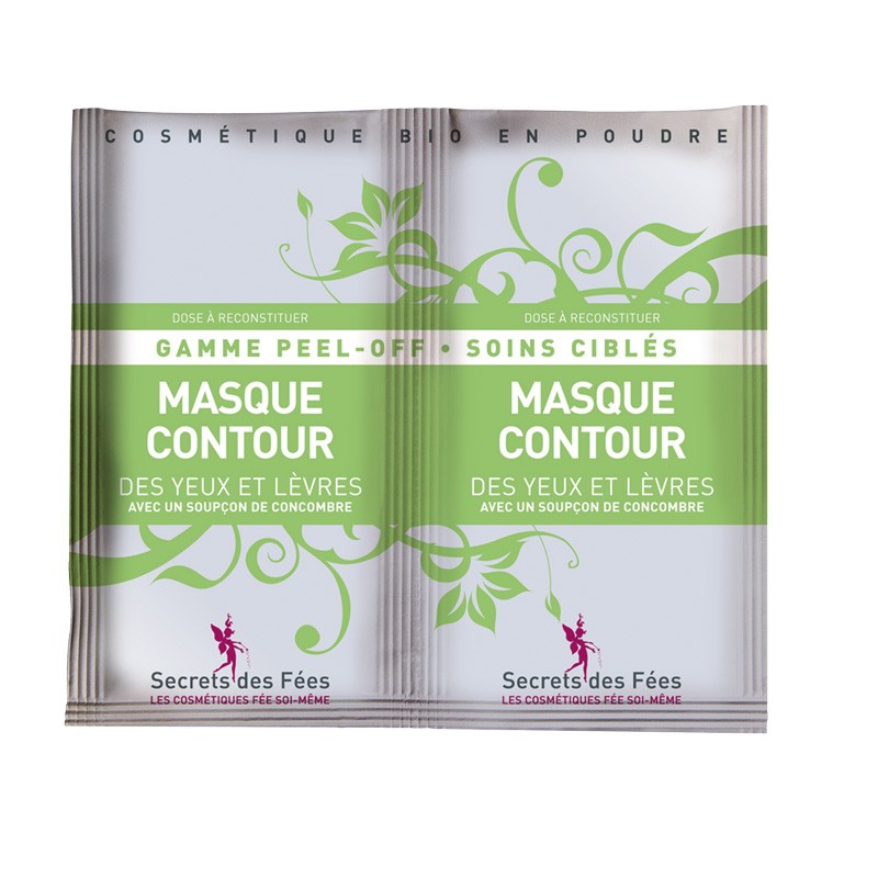 Masque contour des yeux et lèvres – concombre – gamme peel-off, soins ciblés – 2 doses – bio – SECRETS DES FÉES Masque contour des yeux et lèvres – concombre – gamme peel-off, soins ciblés – 2 doses – bio – SECRETS DES FÉES