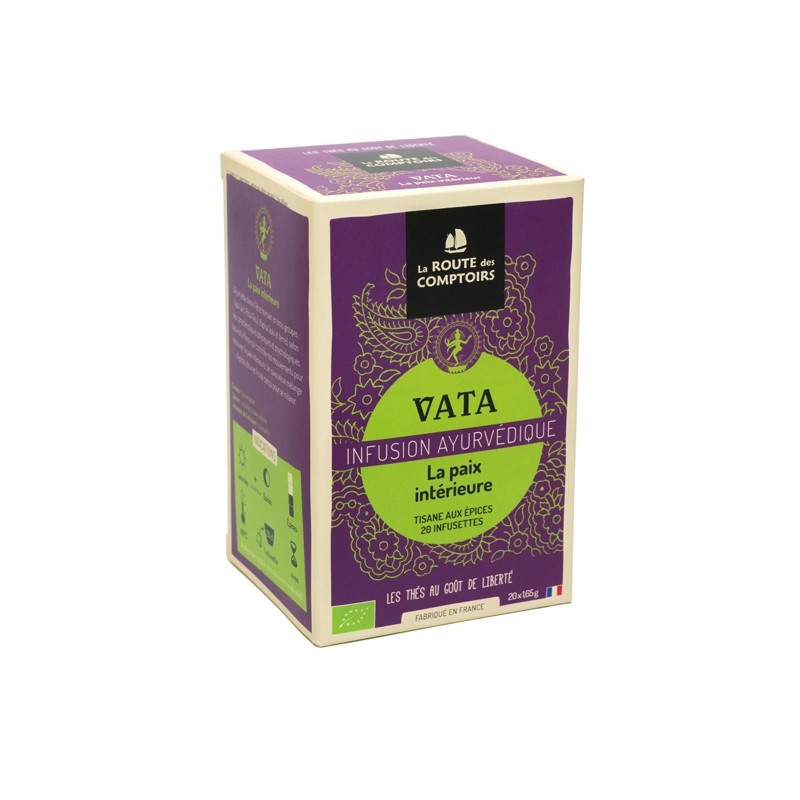 Infusion Ayurvédique bio VATA 20 infusettes Infusion Ayurvédique bio VATA 20 infusettes