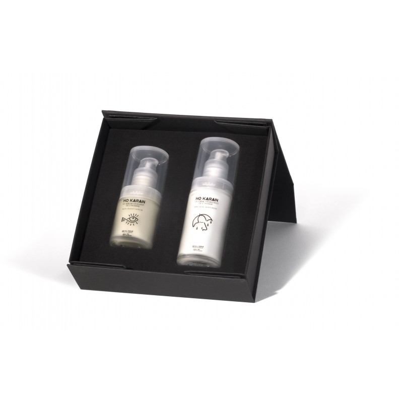 Coffret hydratation intense "de l'Homme" : crème hydratante + sérum vivifiant – bio – HO KARAN Coffret hydratation intense "de l'Homme" : crème hydratante + sérum vivifiant – bio – HO KARAN