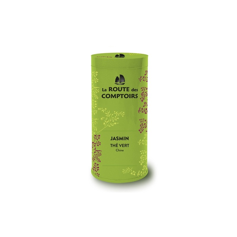 Thé vert bio au Jasmin boîte 100g Thé vert bio au Jasmin boîte 100g
