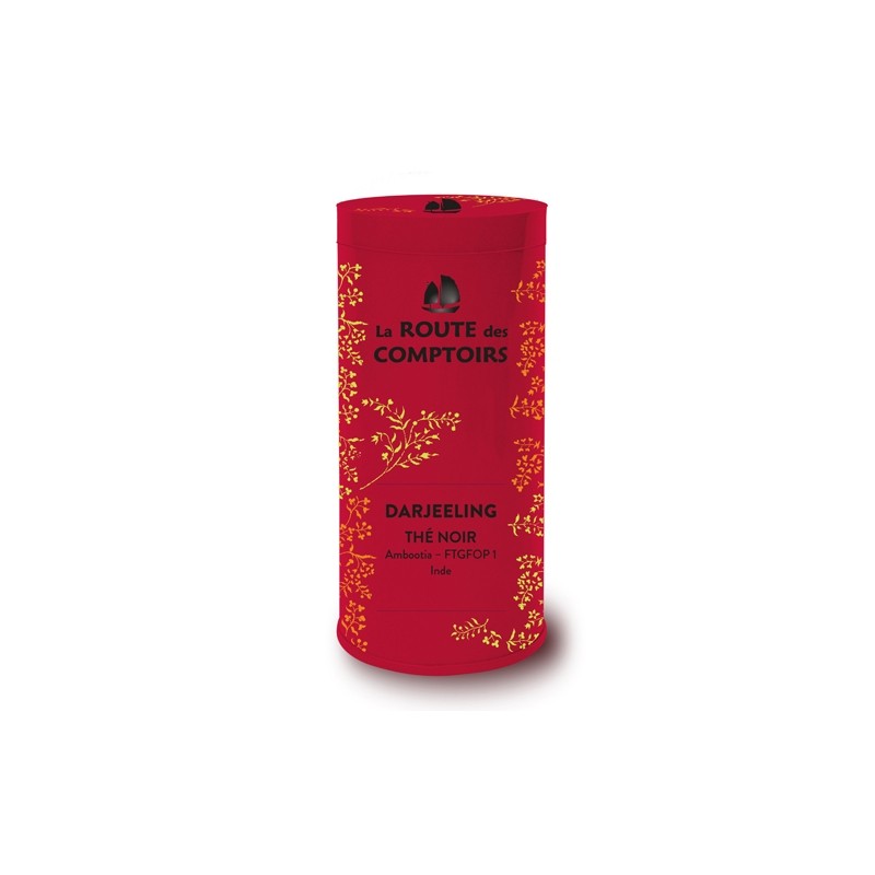 Thé noir bio Darjeeling boîte 100g Thé noir bio Darjeeling boîte 100g