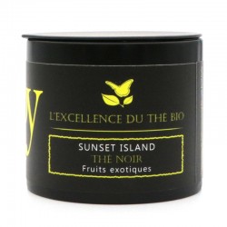 Sunset island – Thé noir – fruits exotiques – boîte métal – 40g – bio – LIOY TEA
