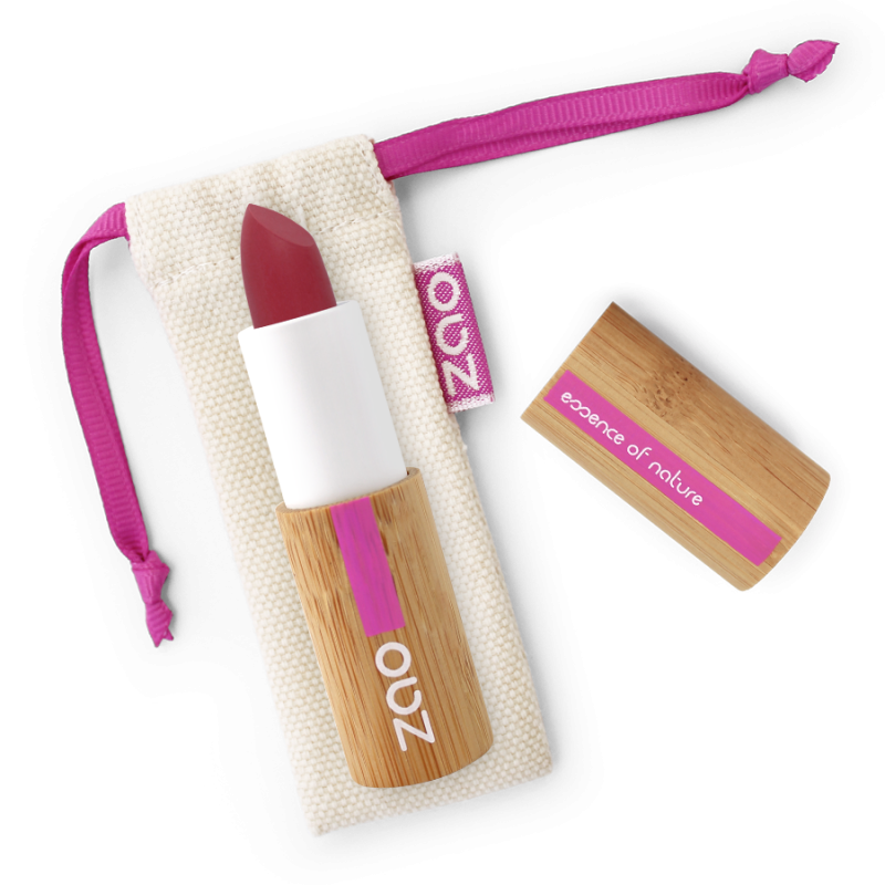 Rouge à lèvres soft touch – 436 ROUGE POURPRE – boîtier bambou rechargeable – 3,5g – bio, vegan – ZAO Rouge à lèvres soft touch – 436 ROUGE POURPRE – boîtier bambou rechargeable – 3,5g – bio, vegan – ZAO