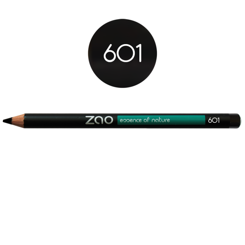 Crayon – yeux, lèvres, sourcils – 601 NOIR – 1,14g – naturel, vegan – ZAO