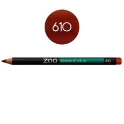 Crayon – yeux, lèvres, sourcils – 610 ROUGE CUIVRÉ – 1,14g – naturel, vegan – ZAO