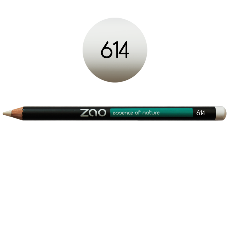 Crayon – yeux, lèvres, sourcils – 614 BLANC – 1,14g – naturel, vegan – ZAO