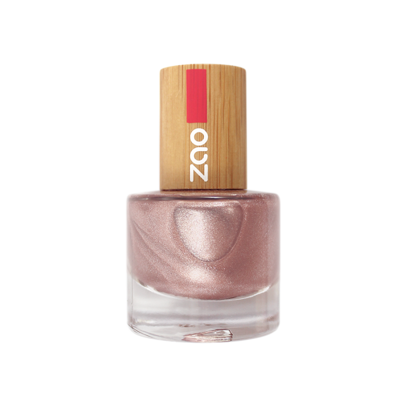 Vernis à ongles – 658 CHAMPAGNE ROSÉ – 8ml – 8 free vegan – ZAO