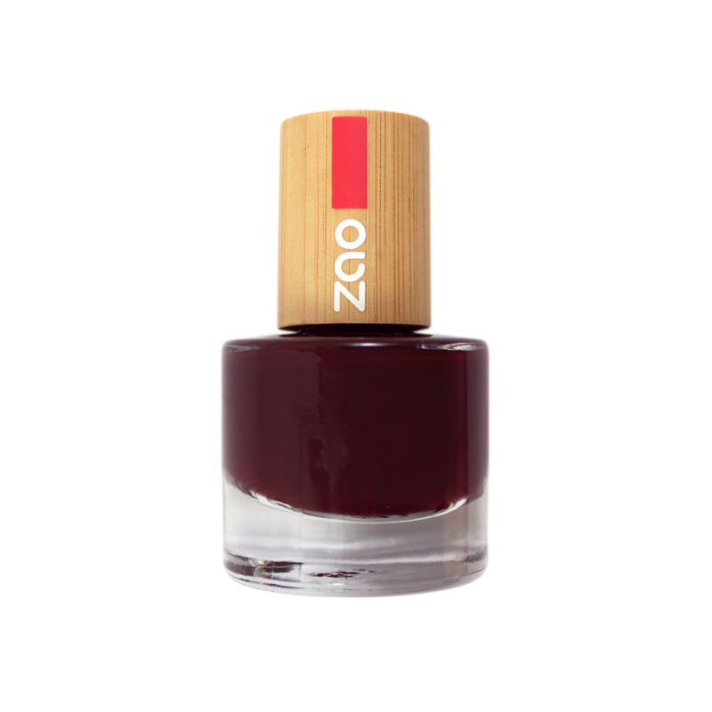 Vernis à ongles – 659 CERISE NOIRE – 8ml – 8 free vegan – ZAO