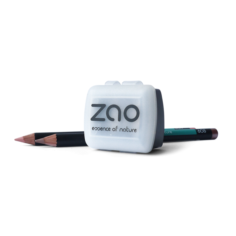 Taille crayon – maquillage – double embout – lames inox + réservoir plastique – ZAO Taille crayon – maquillage – double embout – lames inox + réservoir plastique – ZAO